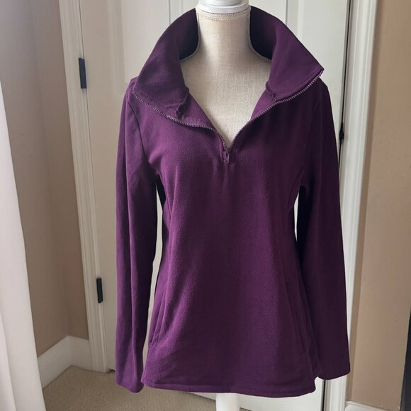 Eddie Bauer - Fleece Quarter 1/4 Zip Pull Over (Size: M) - Picture 1 of 6